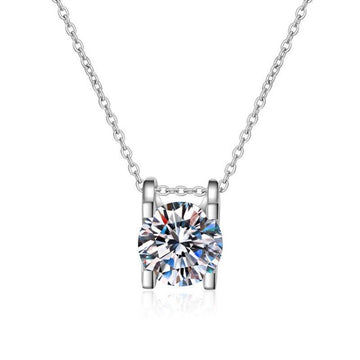 Super Shiny Round Cut 1ct High Quality Moissanite Diamonds Luxury Necklace - Fine Jewellery - The Jewellery Supermarket